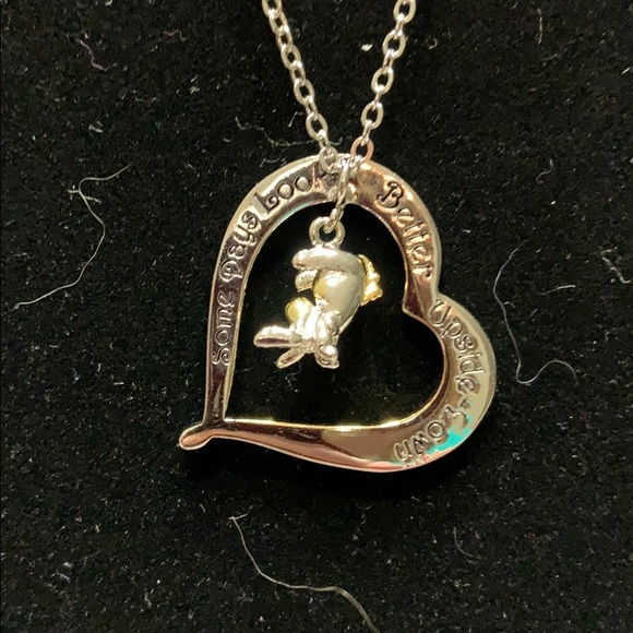 Some days look better upside down Eeyore necklace. - Picture 2 of 8